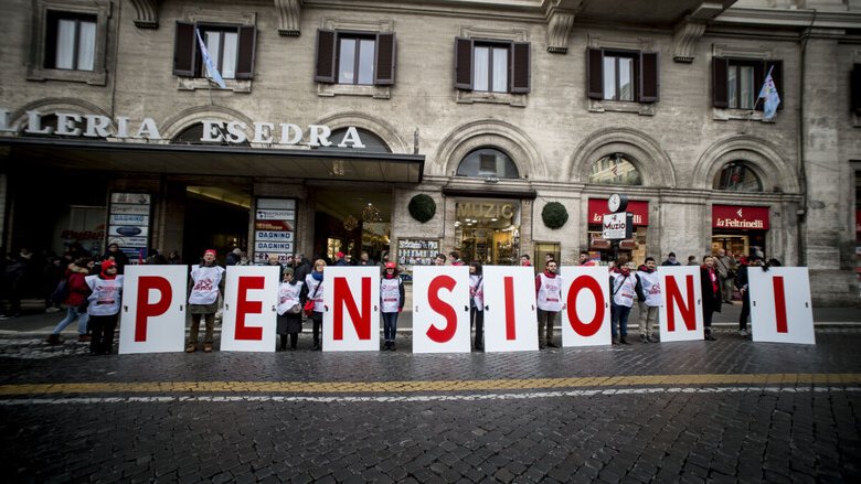 In Italia 23 milioni di lavoratori pagano 23 milioni di pensioni