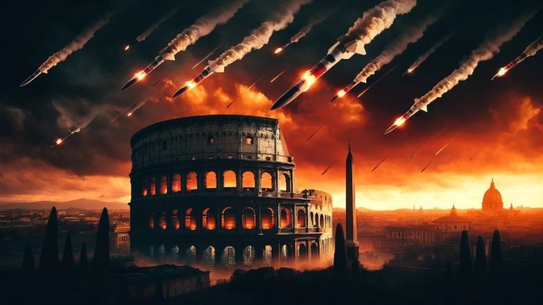 Attacco missilistico su Roma, il tweet che minaccia l'Italia
